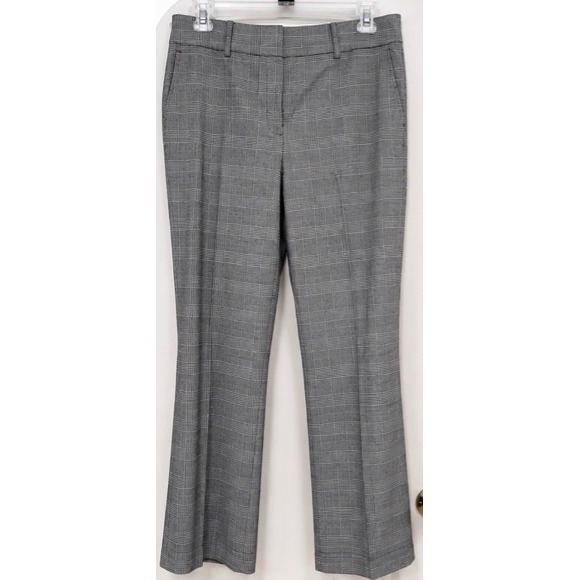 Tommy Hilfiger Pants - Tommy Hilfiger Womens Glen Plaid Dress Pants Grey Black White Size 8 Straight